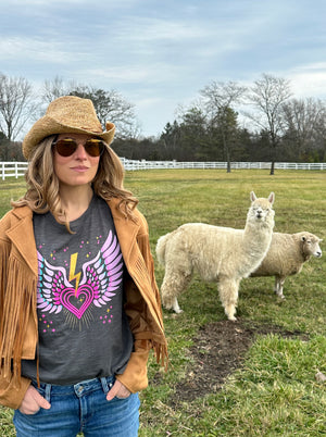 The Reverse Slub Boxy Bolt + Wings Tee