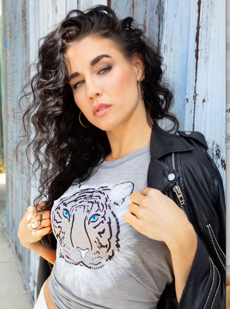 The Reverse Slub White Tiger Tee